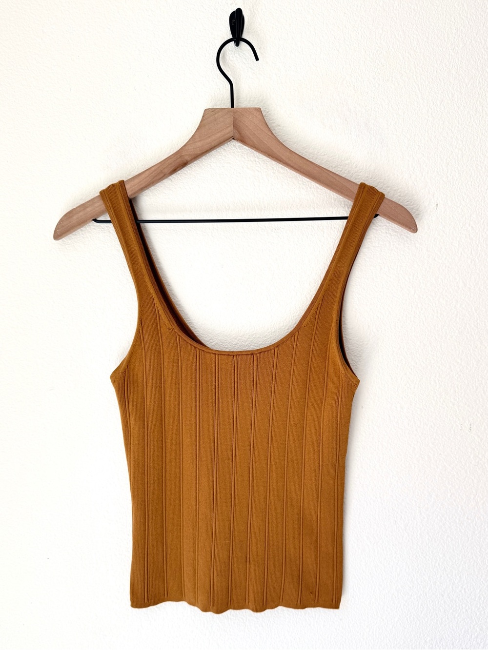J.Crew Mustard Ribbed Tank Top - Small